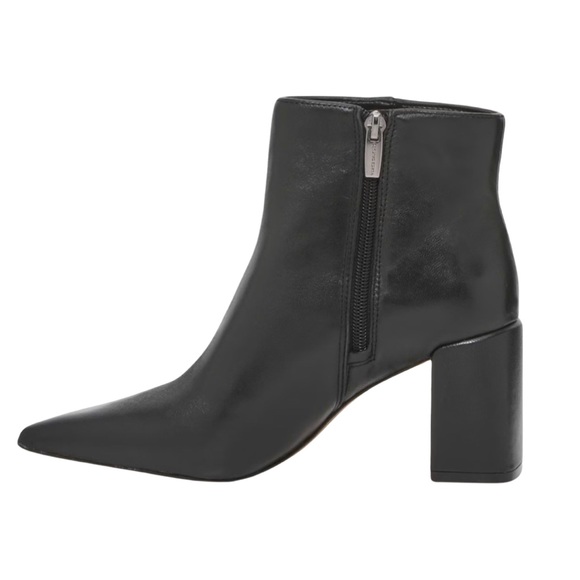 VINCE CAMUTO • Black Leather Oskana Ankle Bootie - Picture 2 of 7